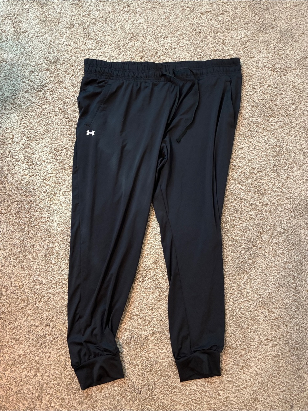 Under Armour Black Athletic Joggers with Logo
